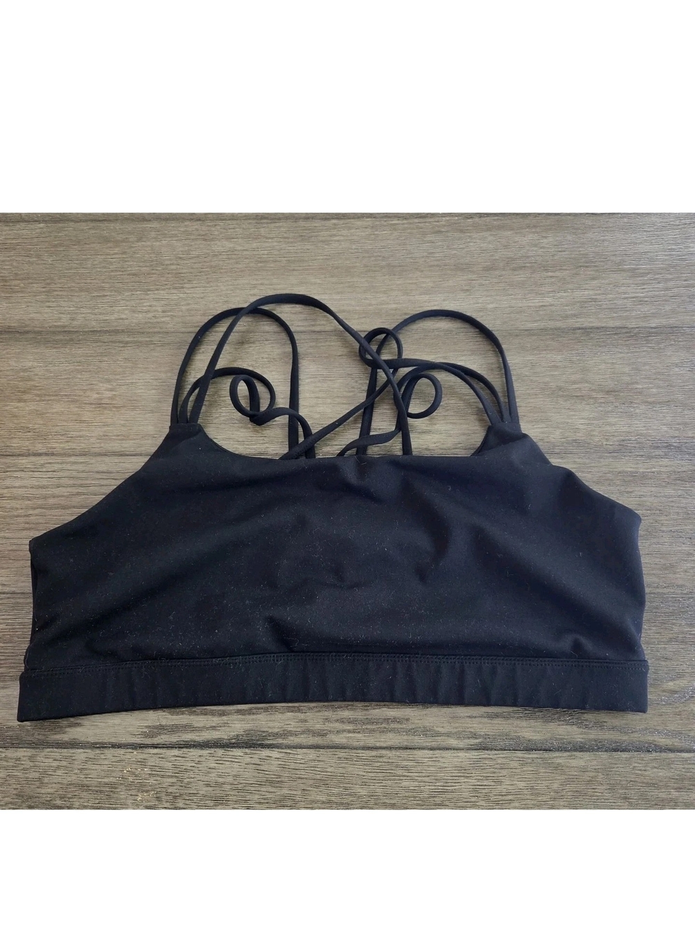Gapfit Black G Fast Strap True Black Sports Bra Womens Size XL
